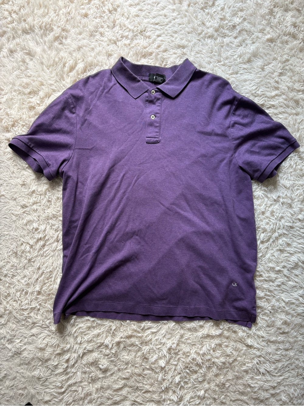 Men’s Calvin Klein Purple Polo Shirt - Men's